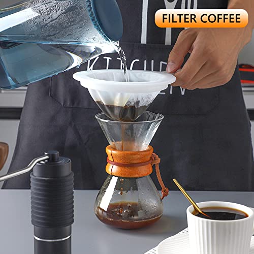 Kitchen Ultra-Fine Nylon Mesh Strainer 5.51 Inch, Plastic Sieve Fine Mesh With Handle Kitchen Tool For Soy Milk, Coffee, Milk, Yogurt, Juice,Tea Leaf Filter, Honey, Wine (400 Mesh) #TOP4