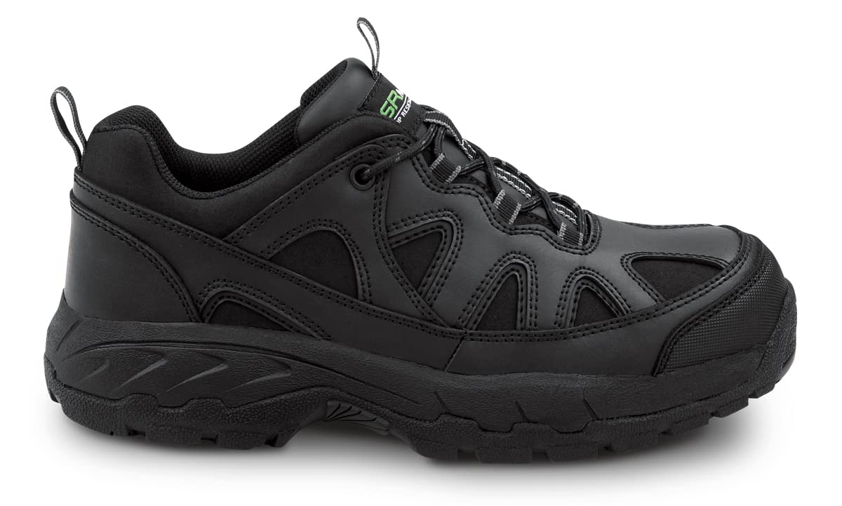 SR Max Walden, Unisex, Black, Athletic Style Steel Toe, EH, Slip Resistant Work Shoe (15.0 M)