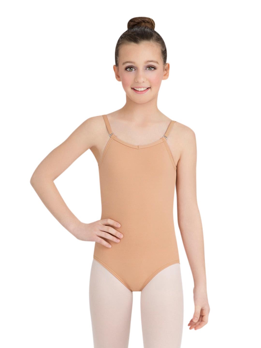 CapezioGirls' Team Basic Camisole Leotard with Adjustable Straps