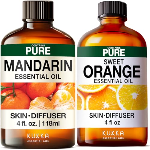 Aceite Esencial de Mandarina para Difusor - Set 2x4 Fl Oz