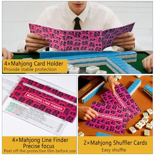 Accesorios de Mahjong 10 Piezas para Juego de Mesa miniatura 2