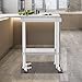 Heavy Duty Stainless Steel Work Table with Wheels - 24 x 12 x 32 Inch - Commercial Kitchen Restaurant Business