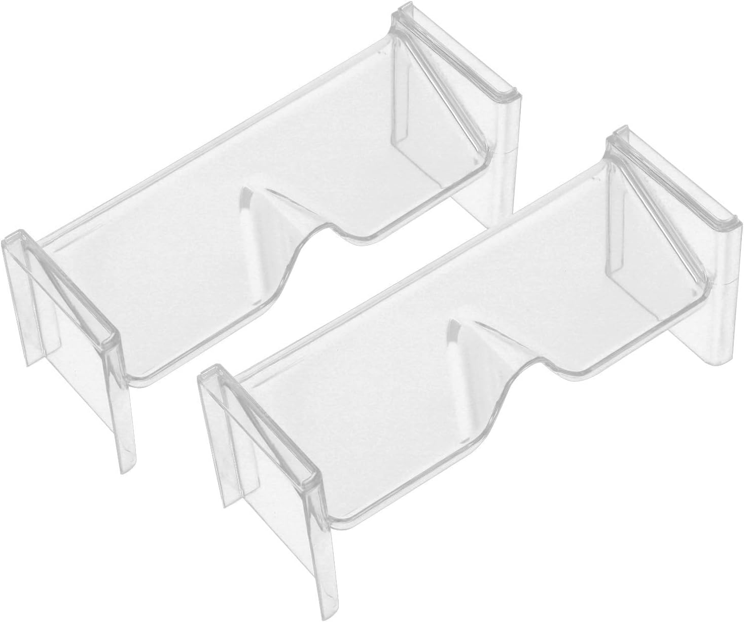 CHILDWEET 2 Pcs Eyeglass Display Stand Organizer for Desk and Home, Sleek Ps Material Sunglasses Rack with Space Saving and Secure Storage for Eyewear