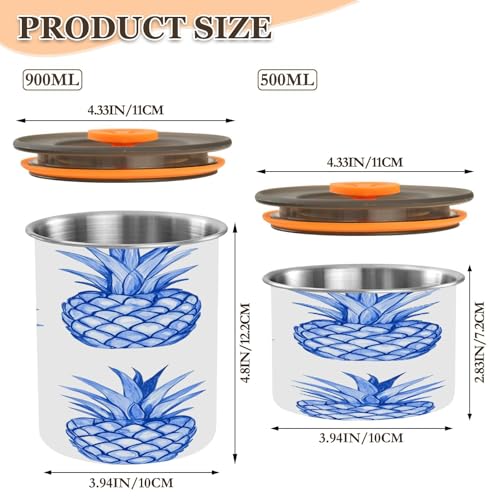 Contenedor de café al vacío azul Qilmy 30oz acero inoxidable miniatura 3