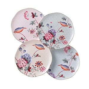 Wedgwood Cuckoo, Set of 4 Tea Plates, 8.25″, Multi Color