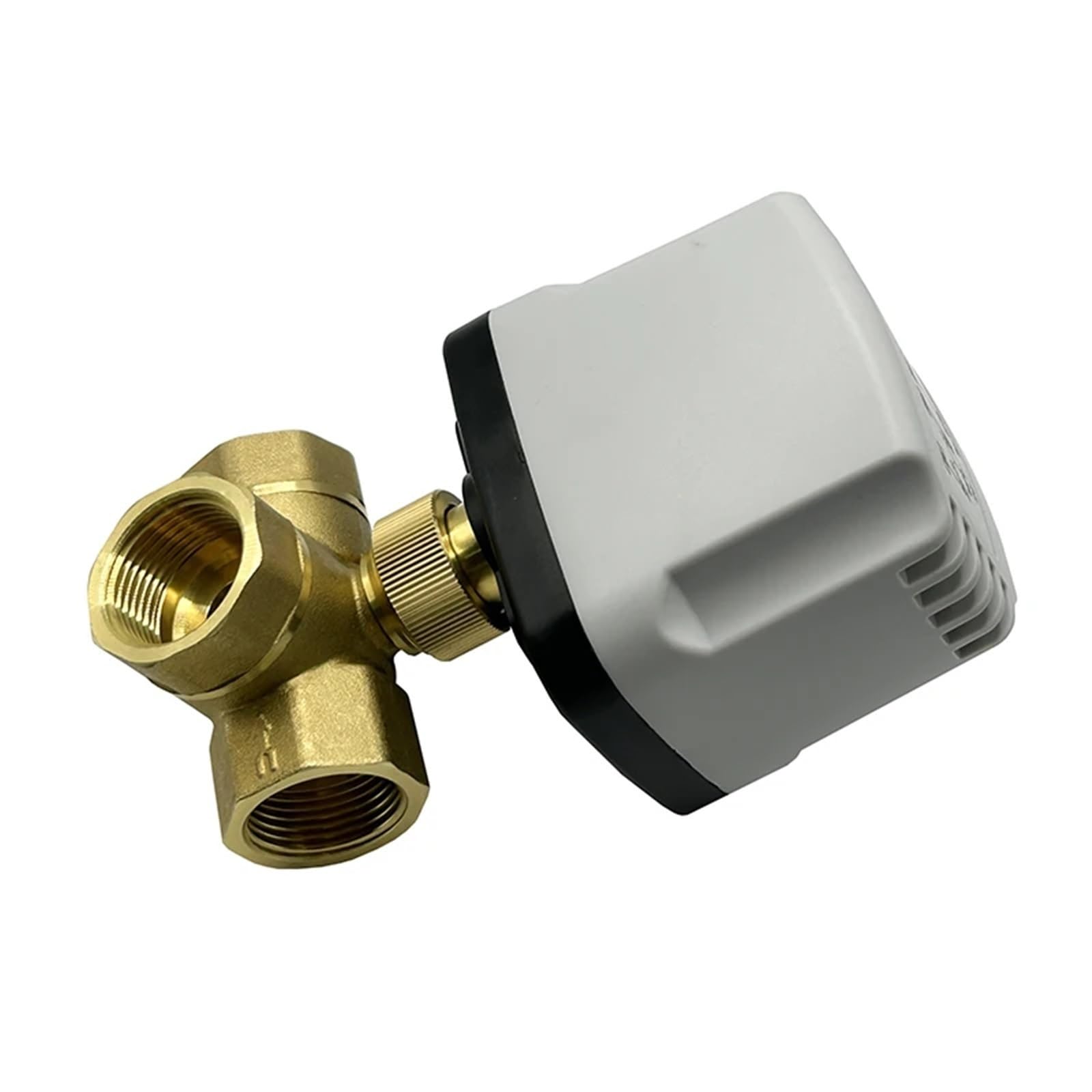 VSPPJYFG DN20 3 Way Brass IP65 Waterproof Motorized Ball Valve 3-Wire 2 Control T Type AC220V DC12V DC24V Electric Ball Valve(24vdc-t Type)