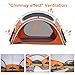 Vidalido 3-4 Person Camping Tent with 2 Large Mesh Door 4 Mesh Window Family Tents, Double Layer Waterproof Portable Easy Setup Camp Tent, Canvas Dome Tents for Camping Outdoor Hiking and Backpacking