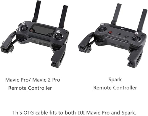 Miniatura 2 de AxPower OTG Micro USB a iPhone iOS Cable conector de 1 pie para DJI Spark Mavic Mini Mavic Pro Mavic 2 Pro Zoom Air Reverse Data Cable para iPhone 7