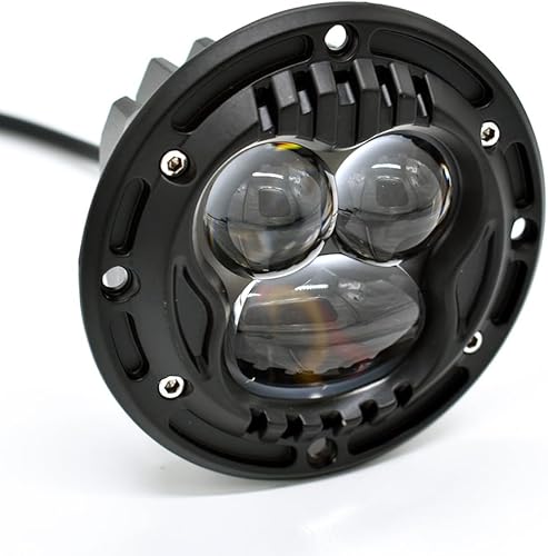 Miniatura 8 de ECAHAYAKU 2 unids 4 pulgadas Fluch Mount LED Pod luces ámbar todoterreno parachoques barra de luz Spot niebla lámpara cuadrada 8D luz de trabajo luz