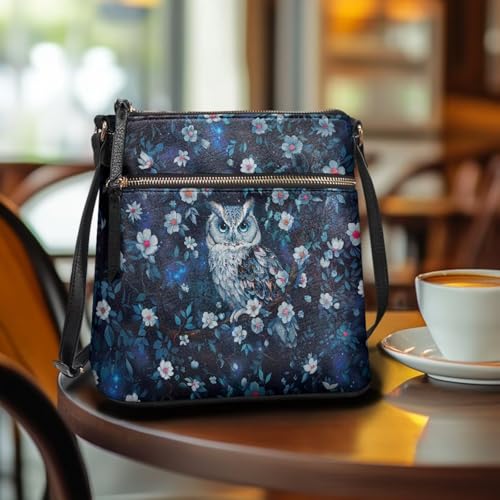 Image of Leather Purses for Women, Leather Hobo Bags for Women Travel Sling Purse Triple Zippered Pockets Shoulder Bag