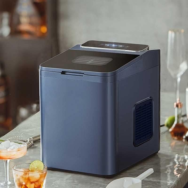 Máquina eléctrica fabricadora de hielo en forma de bala y cubos cilíndricos para mostrador, ideal para uso doméstico y comercial, pequeña tienda de té con leche miniatura 3