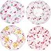 eBoot 10 Pieces Shower Cap Elastic Waterproof Bath Cap Plastic Bathing Hair Cap Lady Salon Hat
