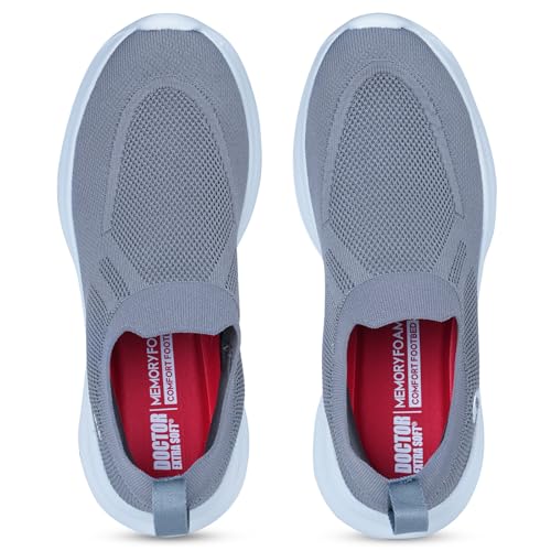 Image of DOCTOR EXTRA SOFT Men's Slip-On Sports Shoes | Memory Foam Cushioned Insole | Lightweight Running, Walking, Gym, Training & Casual Sneakers for Men & Boys | NEW-2008