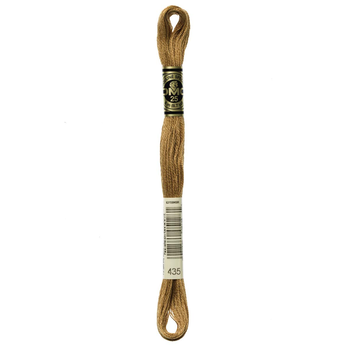 DMC Embroidery Floss Mouline Stranded Cotton Thread for Hand Embroidery and Sewing - Colour No: 435-12 x 8m Skeins — image 1