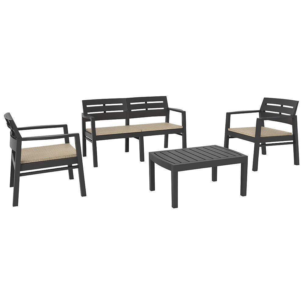 Set Java 4Pz Antrac.​C/​Cuscino
