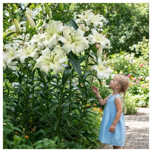 Pretty Woman Bulbi Giglio Gigante (3 pezzi) - Bulbi Fiori resistenti al freddo provenienti dall'Olanda per la coltivazione in giardino (grandi bulbi, non semi, non artificiali) (Pretty Woman)