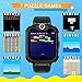 Smart Watch for Kids Boys Girls - Touch Screen Game Smartwatch with Call SOS Camera 7 Games Alarm Clock Music Player Record for Children Birthday Gifts 4-10 Kids Phone Watch with 1GB SD Card (Black)