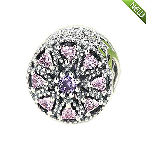 PANDOCCI Perles Automne Correspond Bracelets de Bijoux Pandora en Argent Sterling 925 médaillon chatoyante, Multicolore CZ charmes de Bricolage Originaux