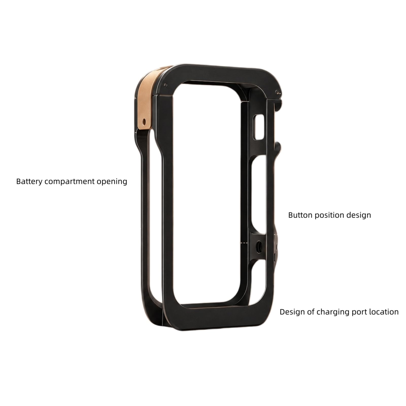 Cámara Funda Protectora de aleación de Aluminio para Insta360 X6; Marco Multifuncional con Estructura Reforzada Jaula de Aluminio(Negro)