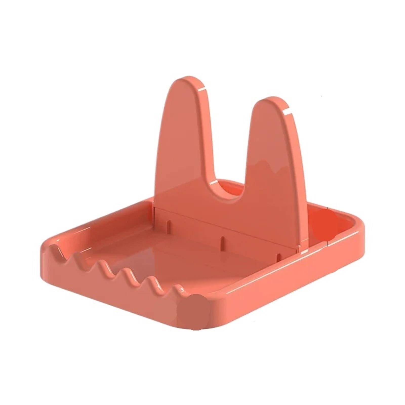 3 stücke Faltbare Topf Deckel Rack Kunststoff Löffel Halter Stehen Küche Organizer for Gabel Spachtel Pan Abdeckung Regal Geschirr lagerung für Kochlöffel, Schöpfkellen(Pink)