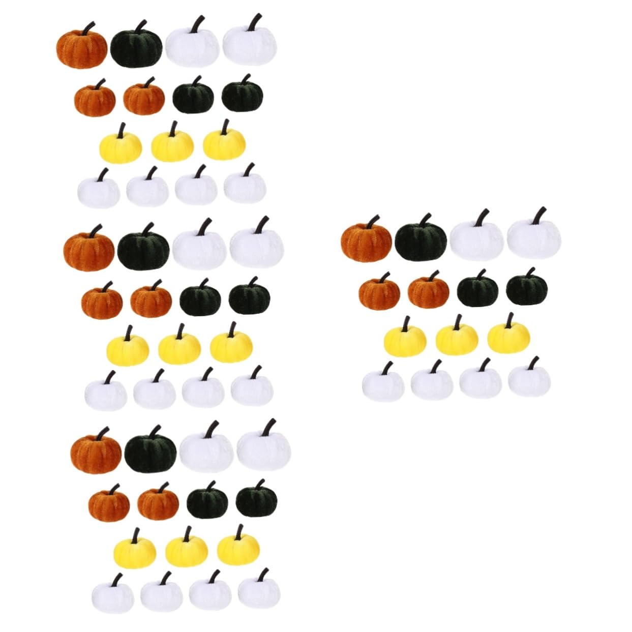 Cabilock 60 STK künstlicher Kürbis Simulationskürbis gefälschter Künstliche se Pumpkin Decoration hochzeitsdeko gefälschte dekorative se Festival- Flanell