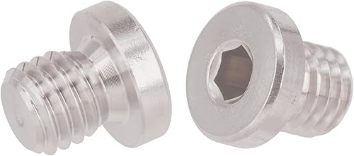 Miniatura 4 de Tapón de drenaje de aceite de cabeza redonda hexagonal de acero inoxidable 304 estándar M8x1.25 con arandela de cobre, ajuste universal para