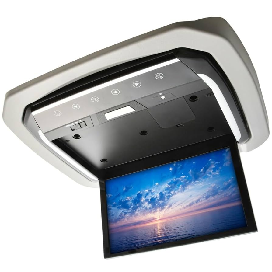 吊り下げモニター Amazon | INEX フリップダウンモニター ＋ 取付キット ブラック