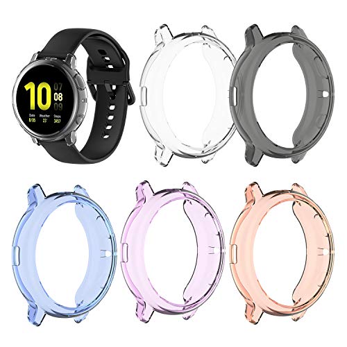 Blizim 5 Pcs Funda Protectora de Silicona Compatible para Watch Active 2 44mm