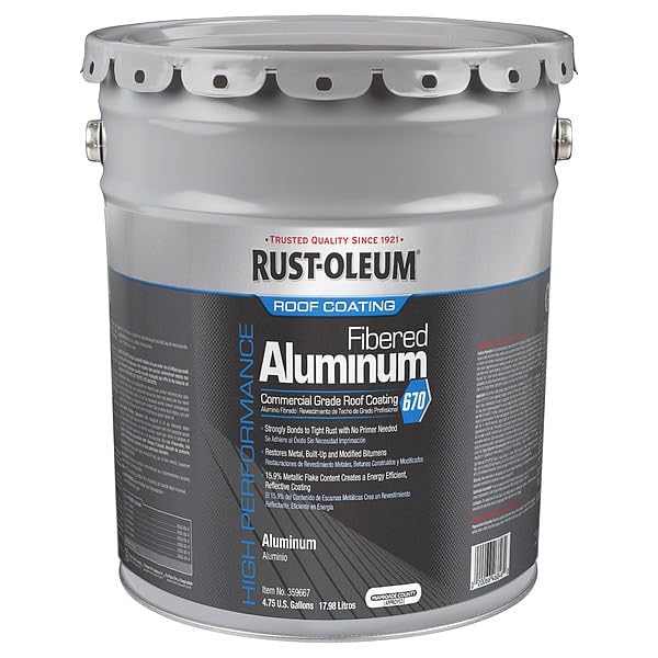 Rust-Oleum 670 Fibered Aluminum Commercial Grade Roof Coating
