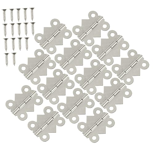 CIYODO DIY Accessories 48pcs Small Hinges Cabinet Butt Hinges for Decorative Use