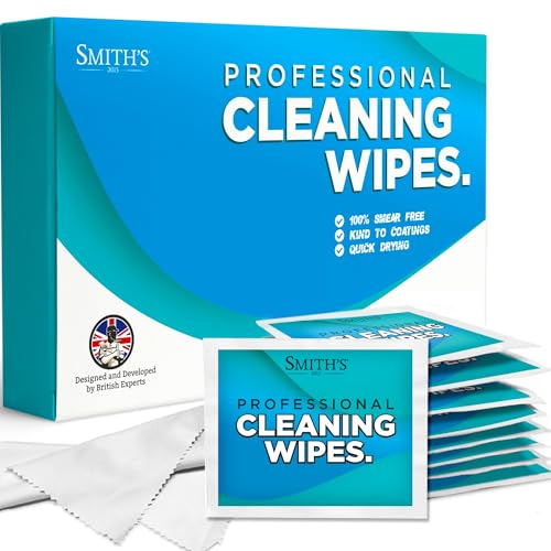 Professional Screen Wipes by Smiths | 60 Pack | 14 x 14cm | Perfect Cleaning Wipes for 17 Monitors Laptops iPads Mobile Phones 17 LCD TVs Tablets PCs Keyboards & More!
