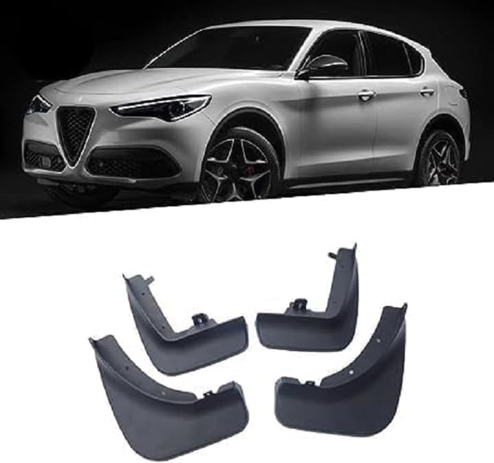 Bavettes voiture Alfa Romeo Stelvio 2017-2021 accessoires garde-boue