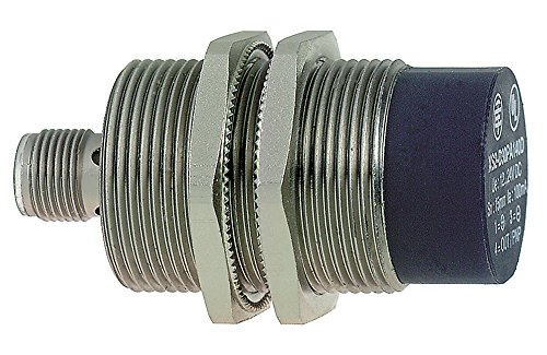 Telemecanique Sensors XS230BLNAM12 Inductive Proximity Sensor, Flush Mount, Metal 30-mm Barrel, For Light Industry, 2-Wire AC/DC Wiring, PNP Input, NO Output, M12 Micro-Connector