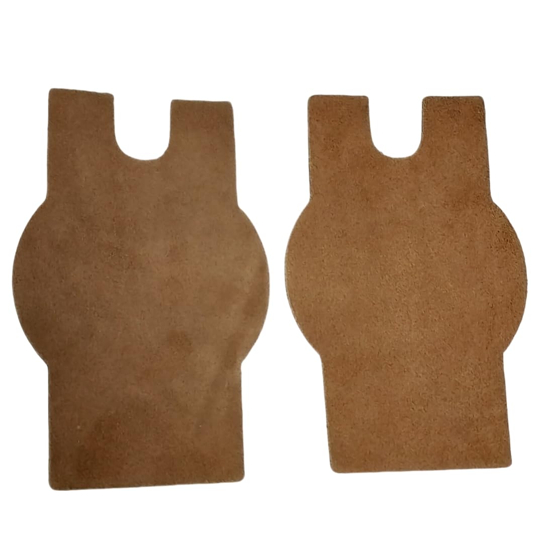 2 pcs cowhide Erhu non-slip pad suitable for standard Erhu base non-slip tape Instrument non-slip gasket comes with double-sided tape