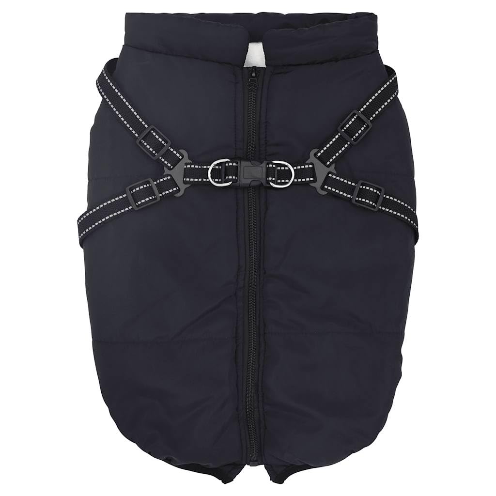 Homgoday Abrigo Perro con arnés Impermeable Reflectante 4XL Azul Marino