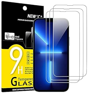 NEW’C 3 Stück, Panzer Schutz Glas für iPhone 13 Pro Max, iPhone 14 Plus (6,7″), Frei von Kratzern, 9H Härte, HD Displayschutzfolie, 0.33mm Ultra-klar, Ultrabeständig