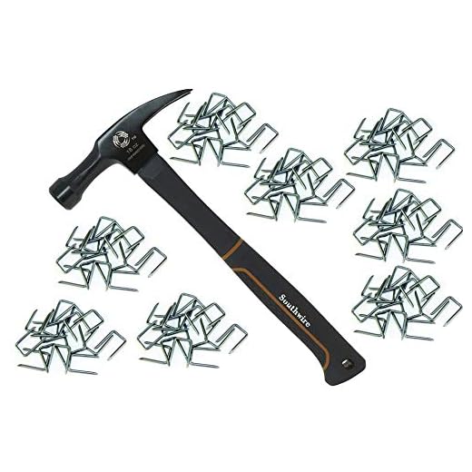 Southwire Hammer + Staples Bundle - one Bmeh-18 Heavy Duty Romex Electrician's Hammer PLUS one 500 ct box 9/16 in Staples.