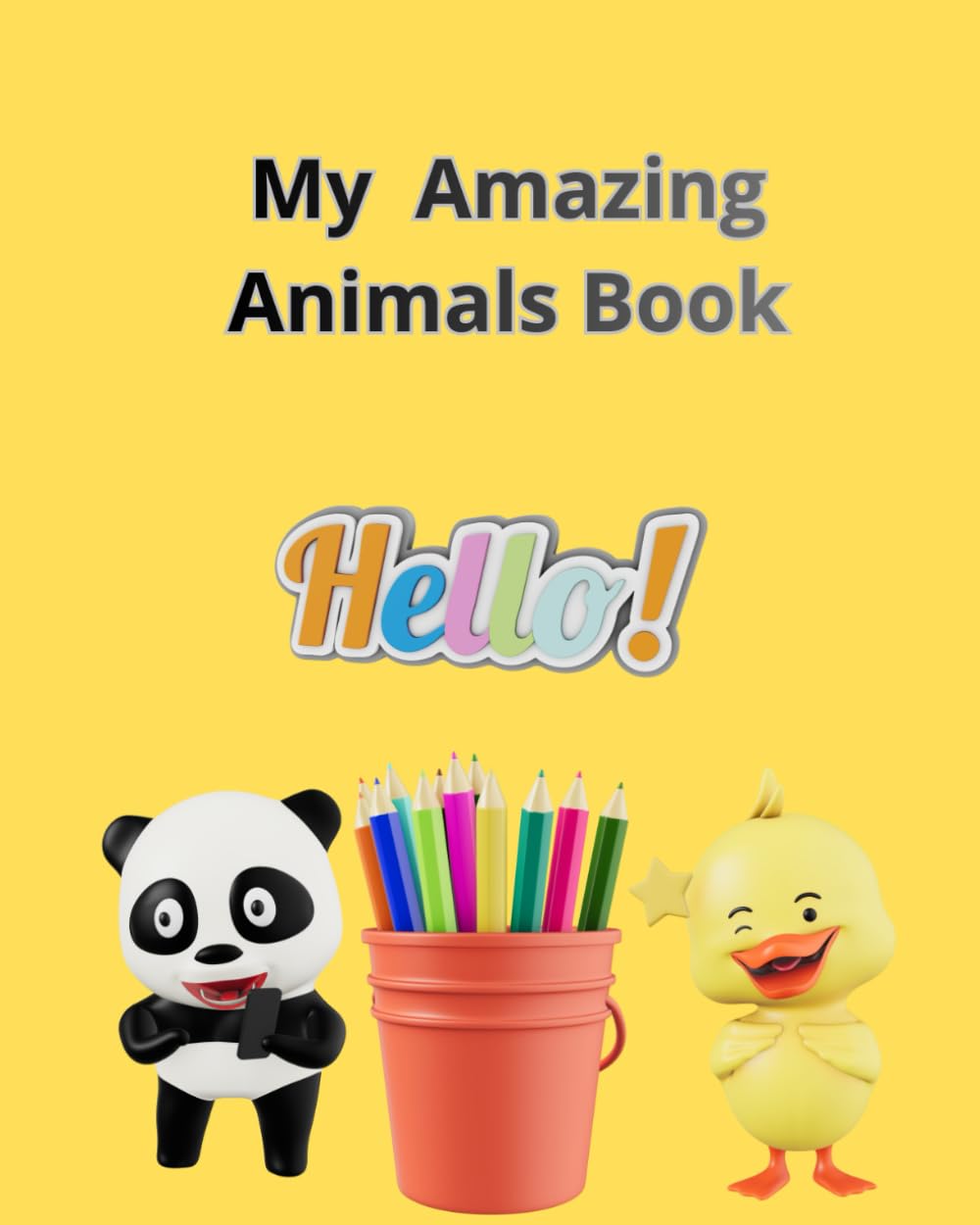 My Amazing Animals Coloring Book: 20+Fun And Easy Animal Designs For Kids