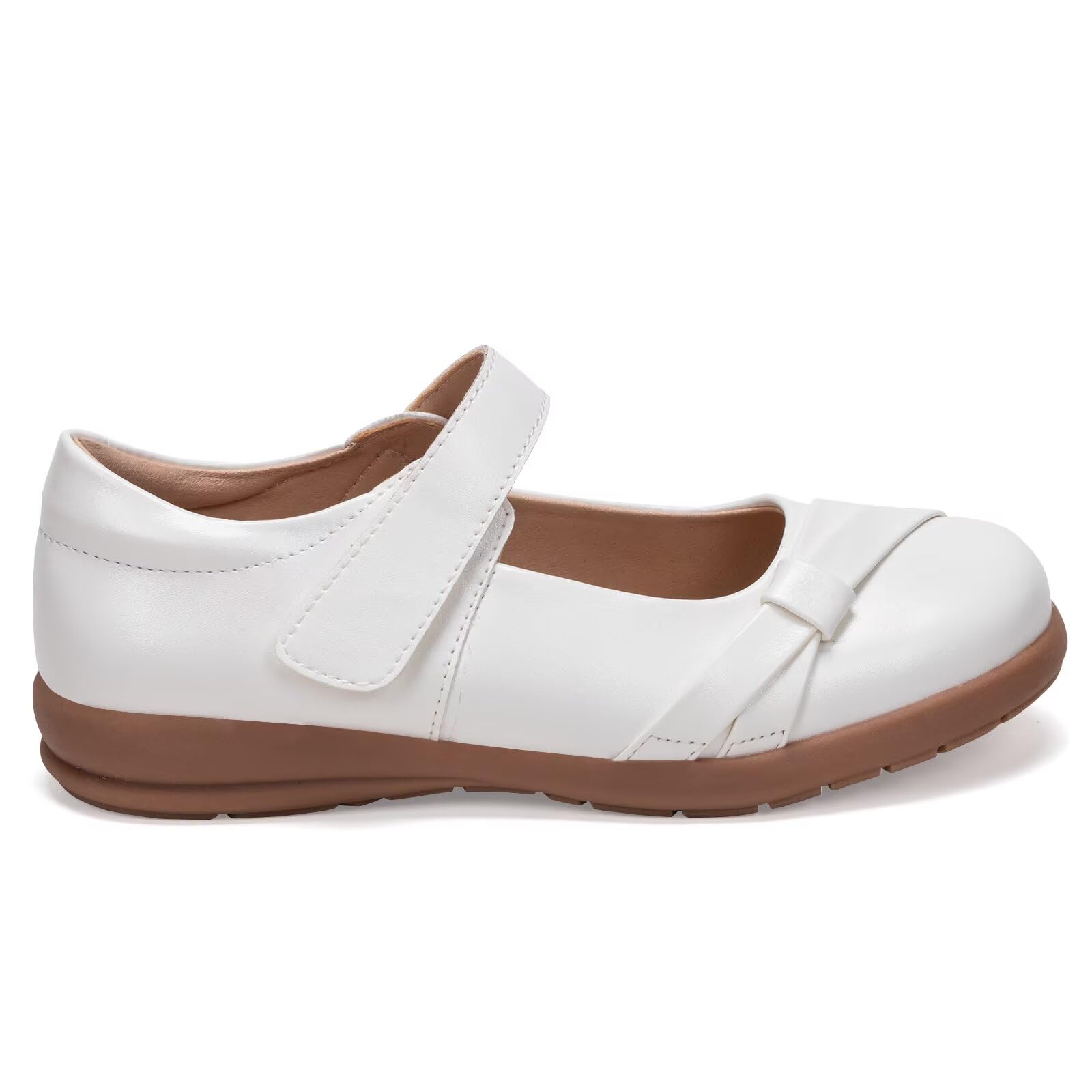 Frank Mully Mädchen-Kleiderschuhe Mädchen Mary Jane Flache Schuhe Ballerinas Flache Party-Schulschuhe mit Schleife für Kleinkinder/kleine Kinder/große Kinder