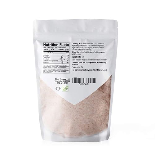 Miniatura 3 de Plant Therapy Bolsa de 2 libras de grano fino rosa del Himalaya rica en nutrientes y minerales para mejorar tu salud