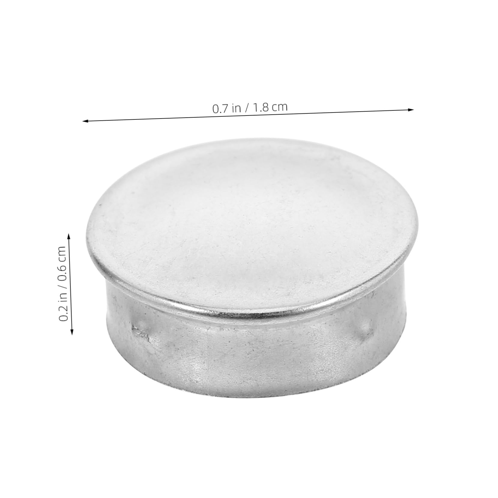 LIFKOME 20 Stainless Steel Pipe End Caps Round Hole Inserts Easy Install No Welding Needed for Fencing Plumbing