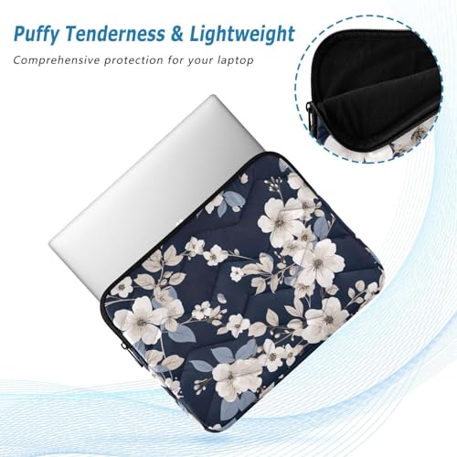 Funda Protectora para Portátil 13-14 Pulgadas Negra Floral miniatura 5