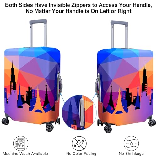 ICOSY Luggage Suitcase Covers - Elastic Cover Protectors, Scratch Resistant Travel Essentials Fits 18-32 Inch Luggage4