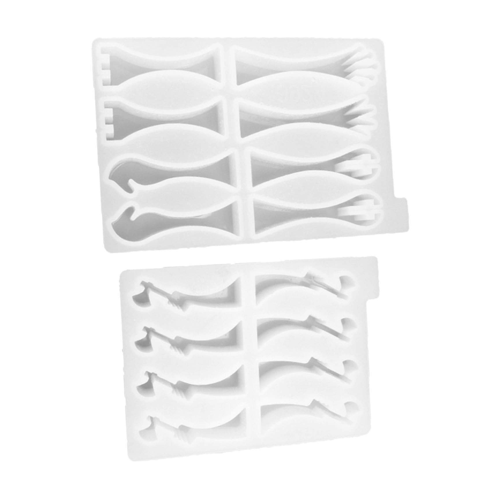 Healvian 2 Piezas Molde de Silicona para Piezas de Ajedrez DIY Fácil Desmoldeo y Flexible, Bandeja de Color Claro para Fundición de Resina Epoxi para Manualidades Infantiles