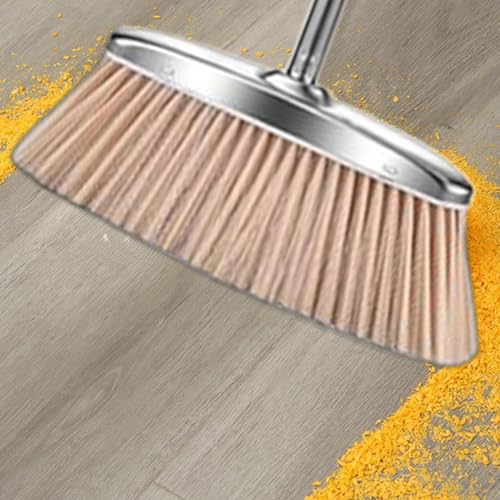Yonuaret Besen und Kehrblech Set | Edelstahl Kehrblech | Edelstahl Kehrzubehör Für Küche Wohnzimmer Schlafzimmer Badezimmer Essbereich Büro Garage Terrasse – Bild 4