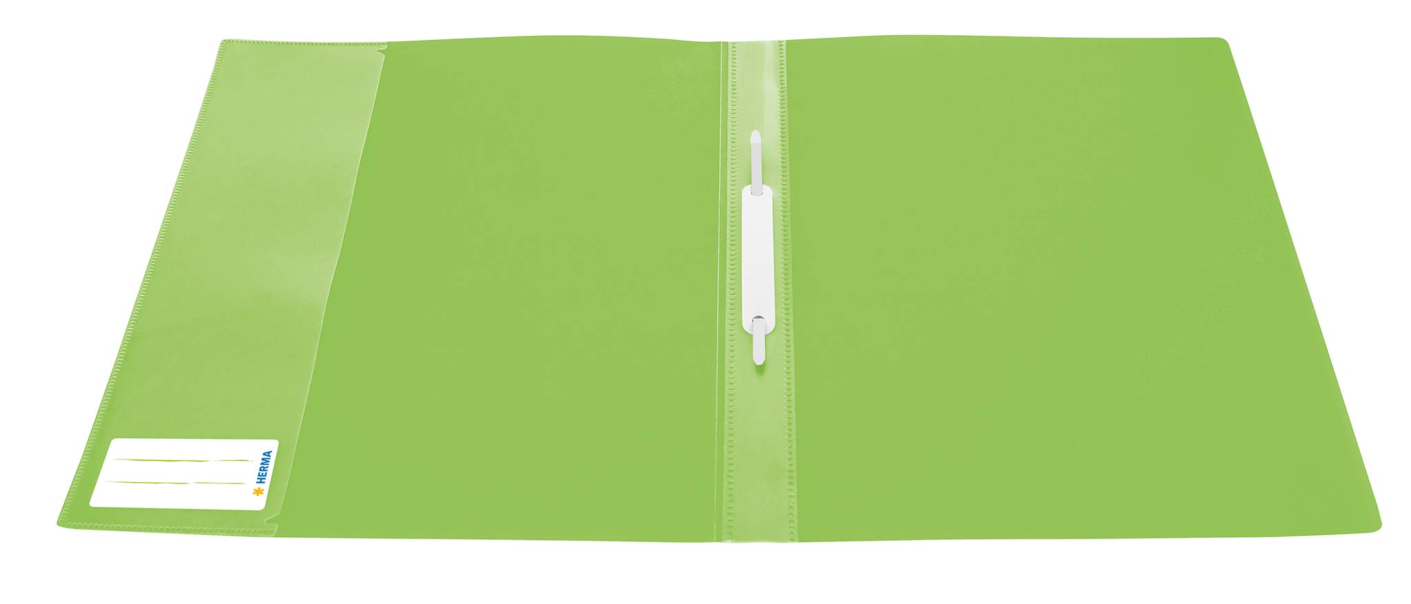 HERMA Project File A4 Translucent, with inscription label, made of wipeable and sturdy plastic, report folder for school light green - Image 2