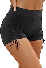 Women Swim Shorts High Waisted Swimsuit Shorts Tummy Control Bathing Suit Bottom Plus Size Boyshorts