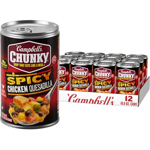 Image of Campbell's Chunky Soup, Spicy Chicken Quesadilla Soup, 18.8 oz Can (Case of 12)