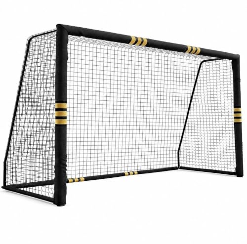 Garvee Garvee 12Ft/10Ft/8Ft Soccer Goal for Backyard, Heavy Duty Galvanized Steel Frame Soccer Goal with Foam Padded Posts, Large Portable Soccer Net with Velcro Design, Weatherproof Outdoor Traini
