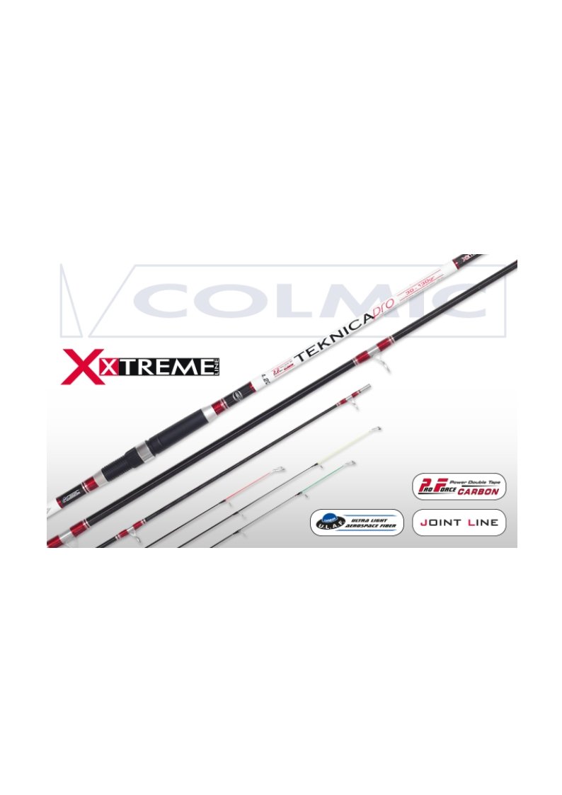 Colmic Teknica Pro 4.20 30-130 g Cañas de Pescar Surfcasting Telescópica Beach Ledgering